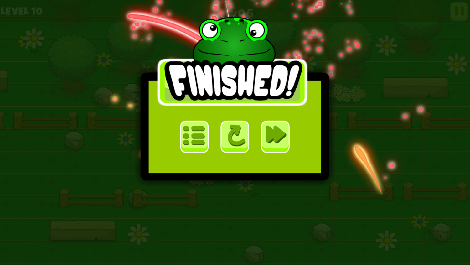 Froggy Cross The Road Game Final Level Beat Screenshot.