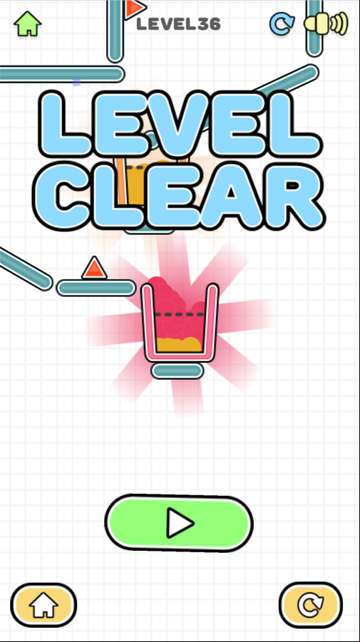 Fruit Juicer Game Beat Screen Screenshot.