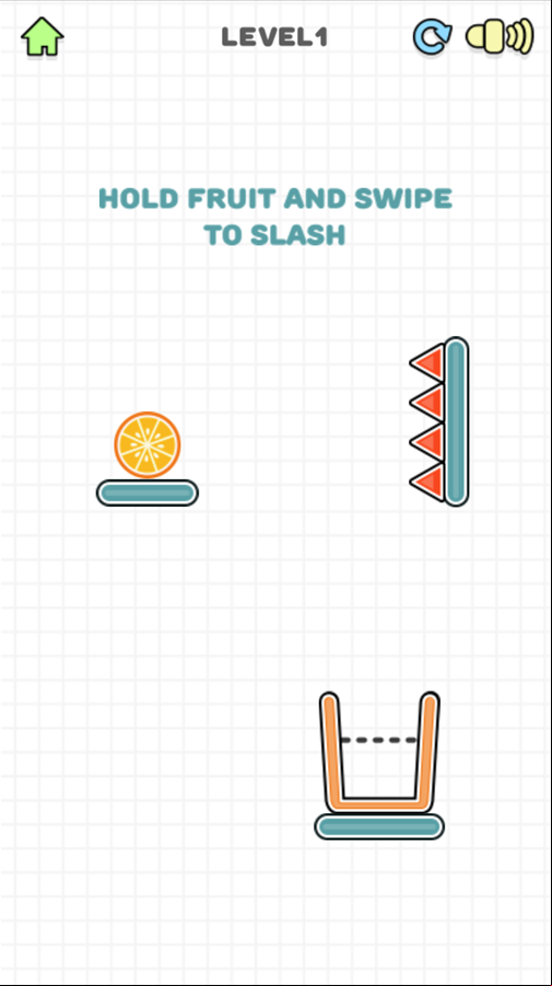 Fruit Juicer Game How to Play Screen Screenshot.