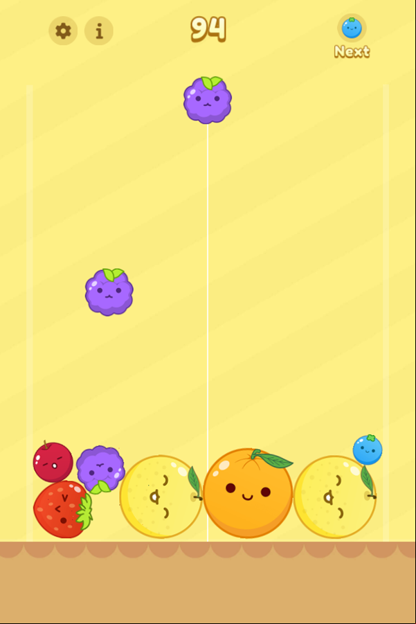 Fruit Merge Game Screenshot.