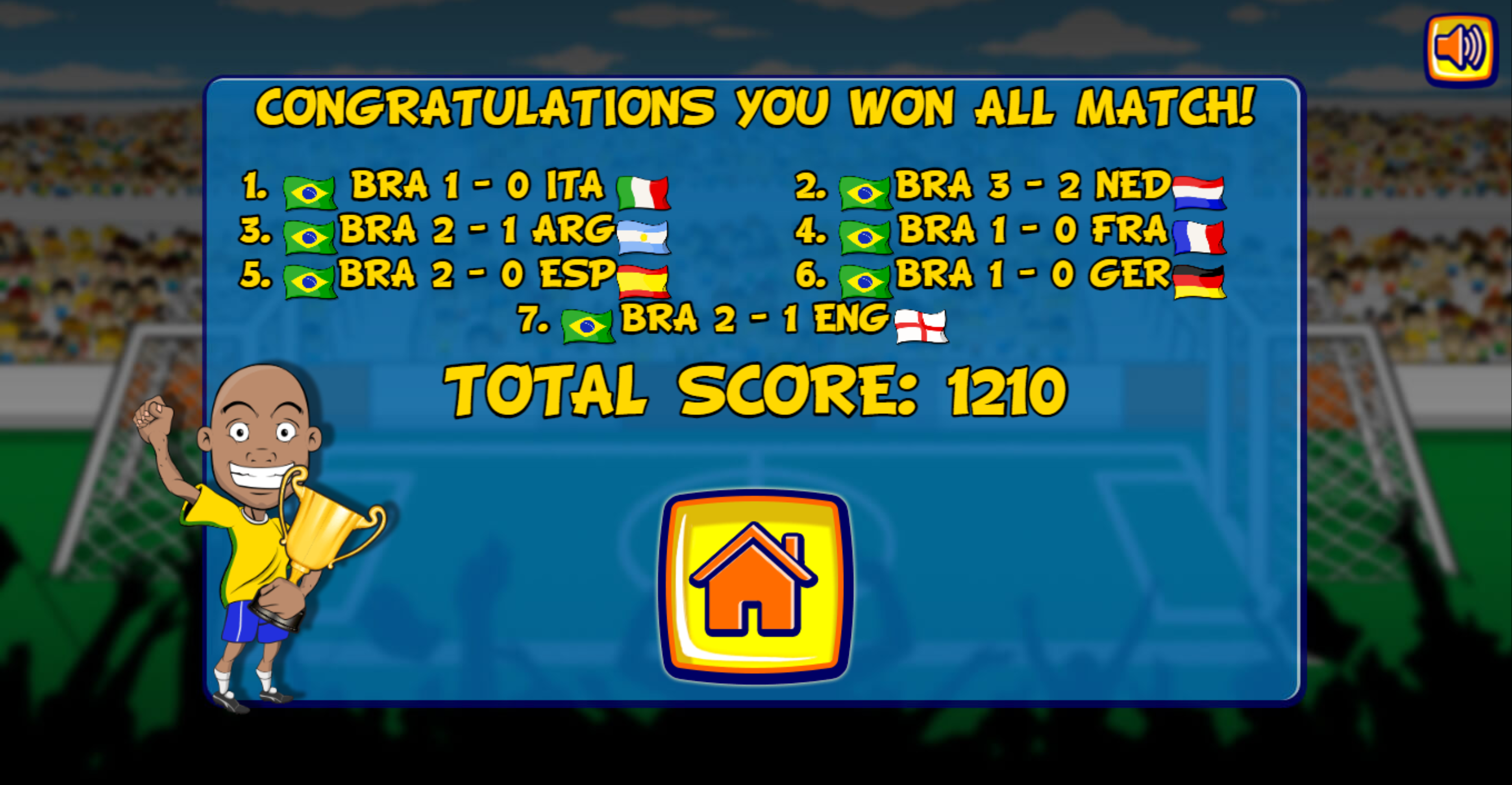Funny Soccer Win Screenshot.