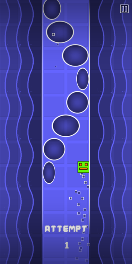 Geometry Go Up Dash Game Final Level Screenshot.