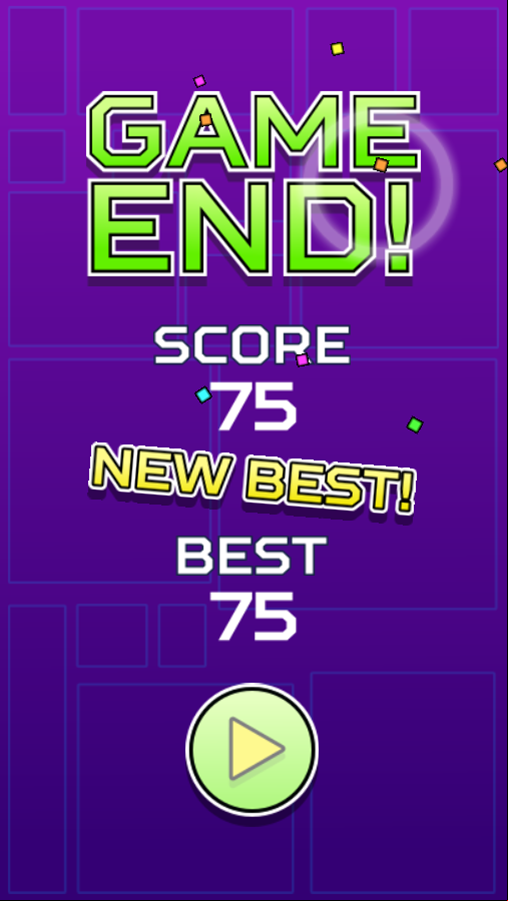 Geometry Jump Game End Screenshot.