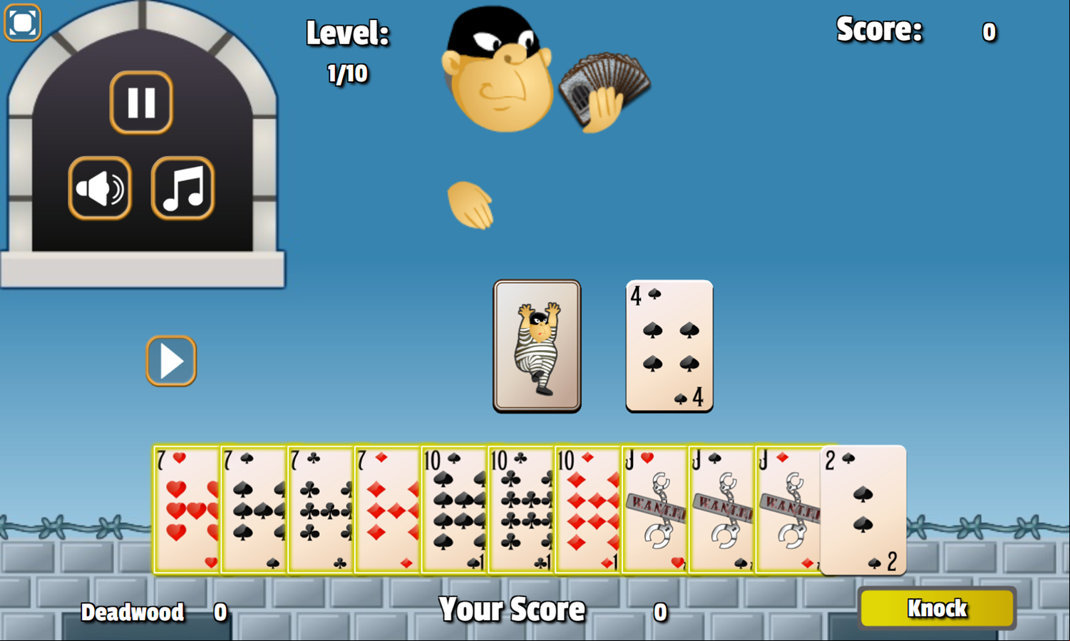 Gin Rummy Game Knock Screenshot.