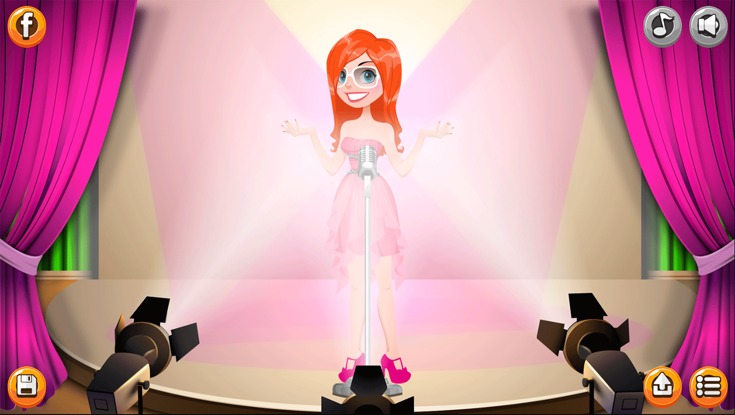 Girl Dress Up Game Cat Walk Screenshot.