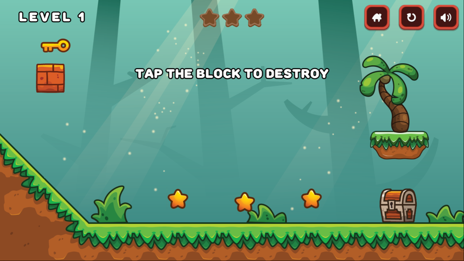 Golden Journey Game Break Brick Instructions Screen Screenshot.