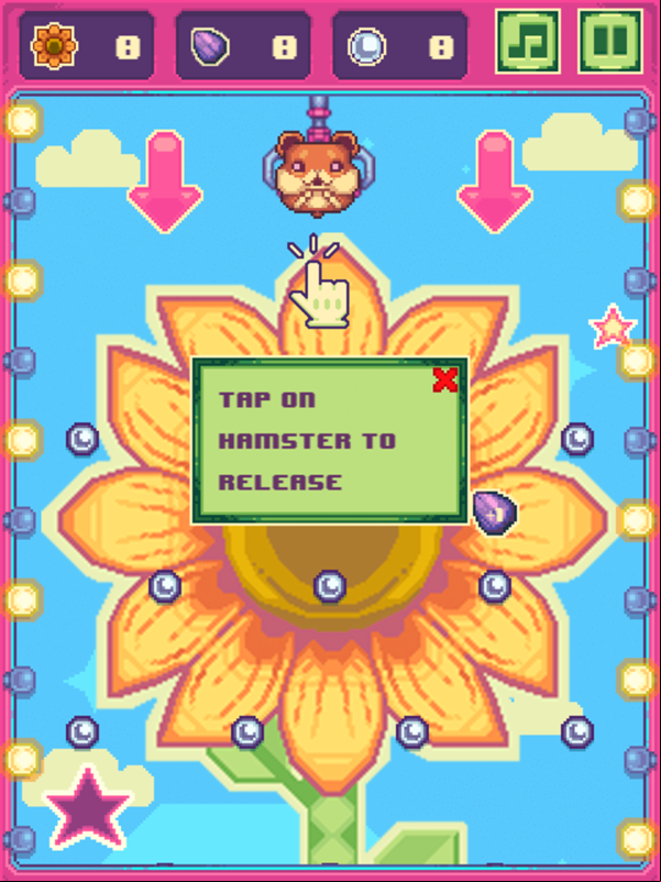 Hamster Roll Game How To Play Screenshot.