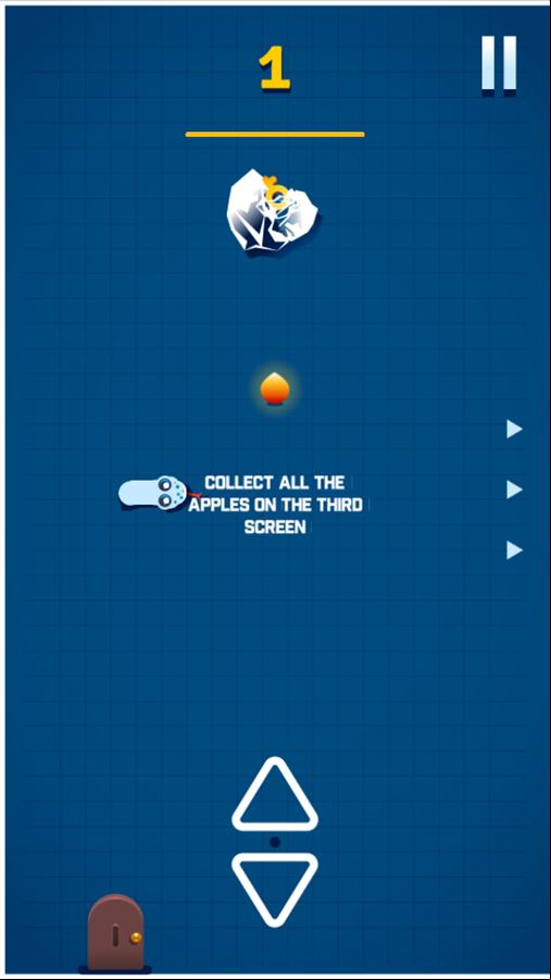 Happy Snake 2 Game Welcome Screen Screenshot.