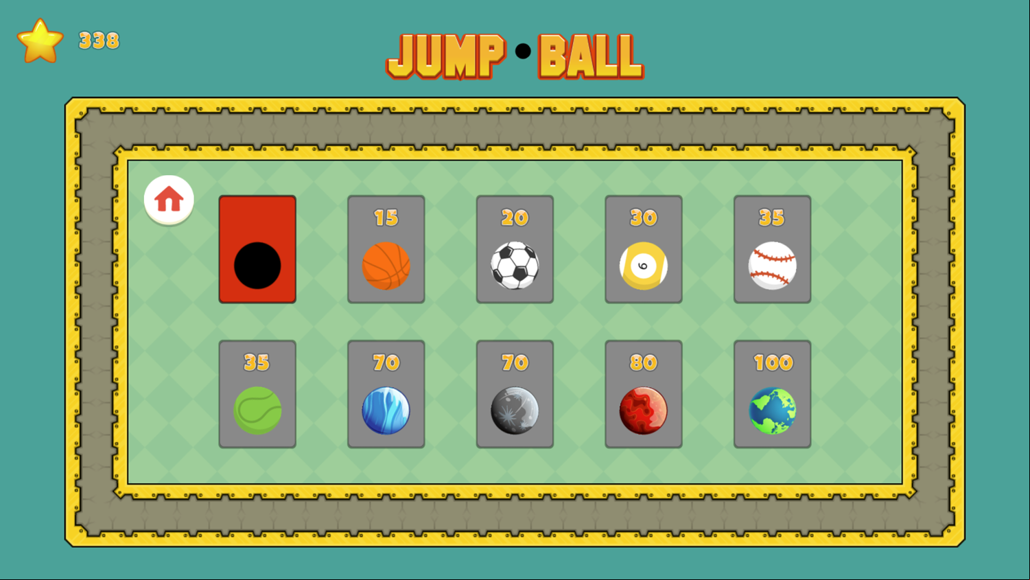 Jump Ball Adventure Game Store Screenshot.