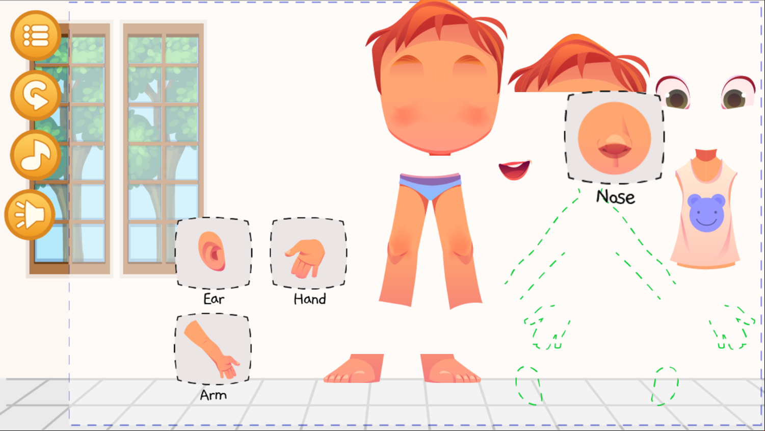 Learn Body Game Play Screenshot.
