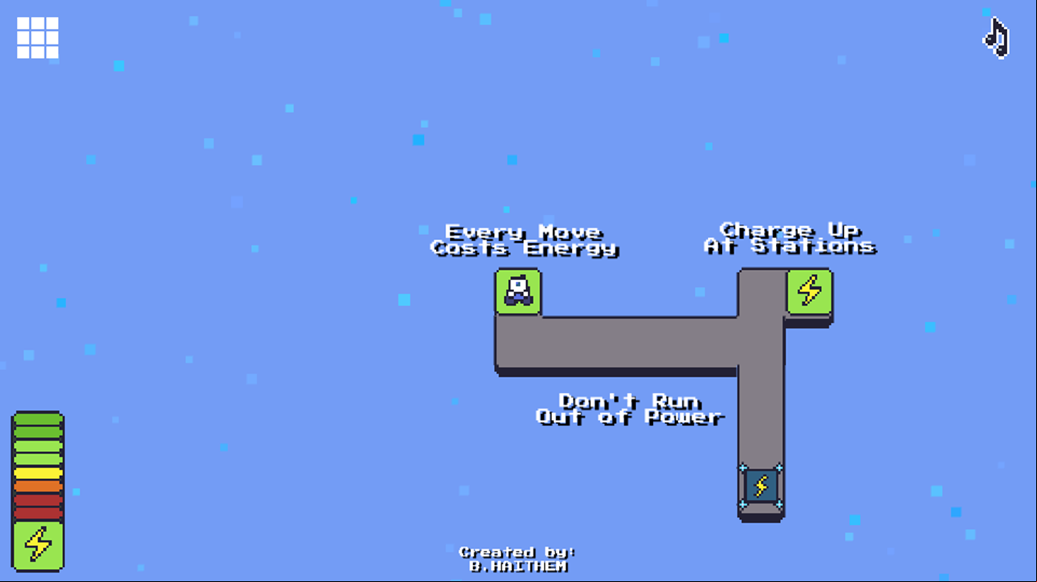 Low Energy Game Charge Up Instructions Screenshot.
