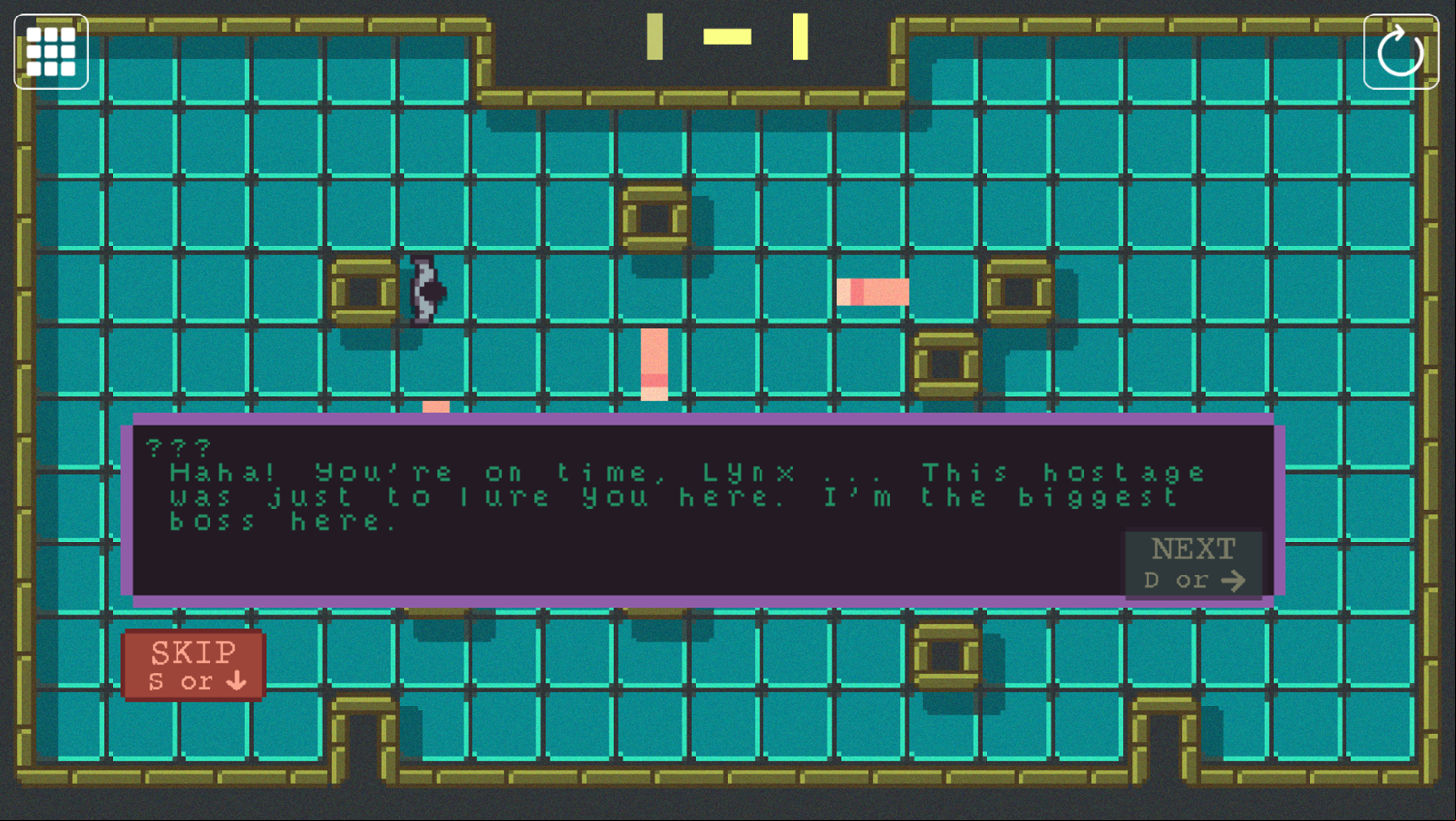 Lynx Stealth Mission Game Boss Warning Screenshot.