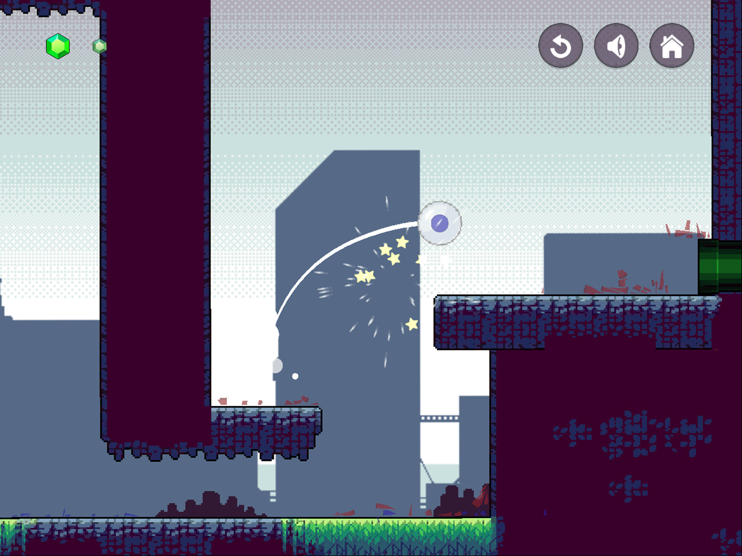 Marble Bounce Game Play Screenshot.