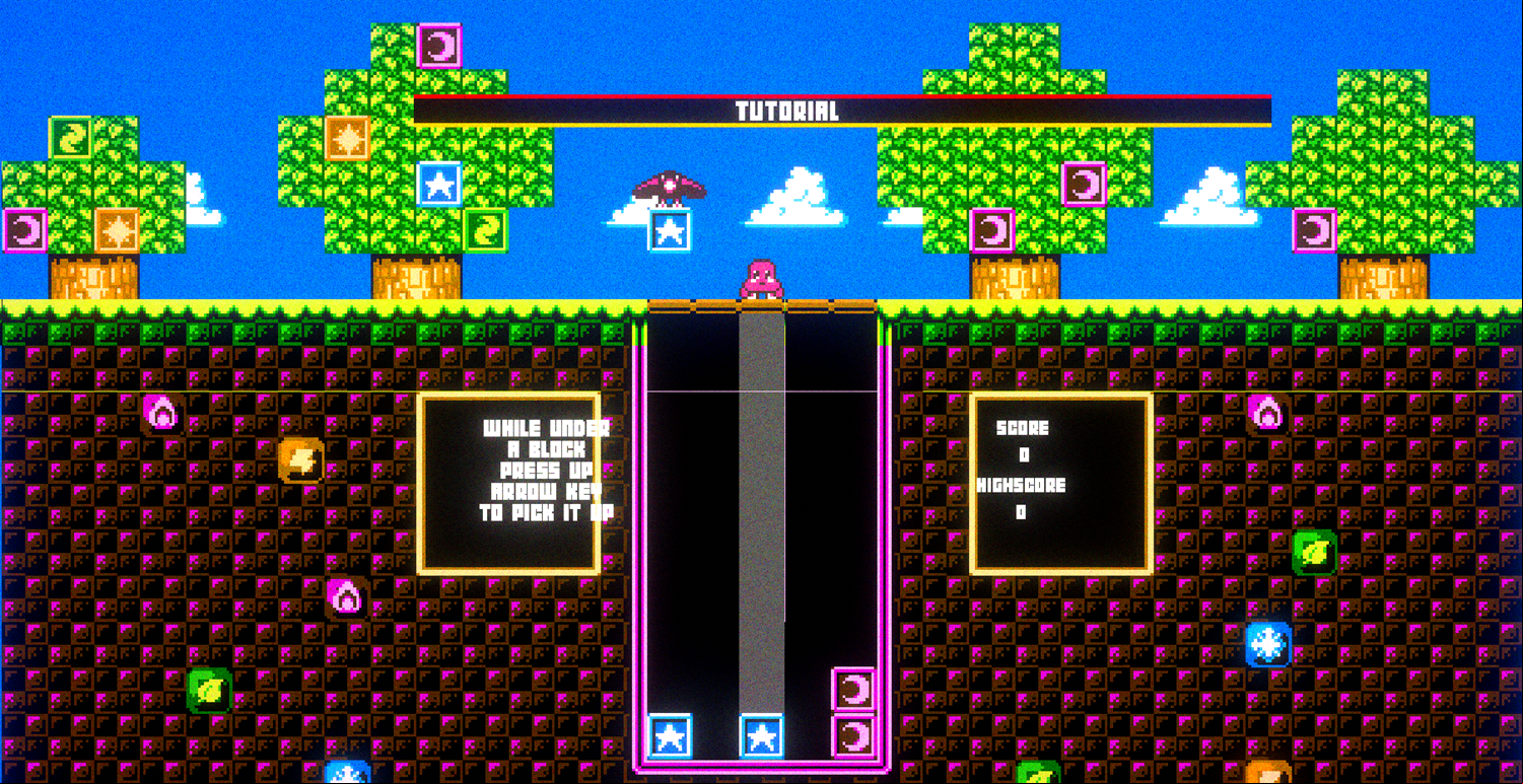 Matchformer Game Pick Up Blocks Tutorial Screen Screenshot.