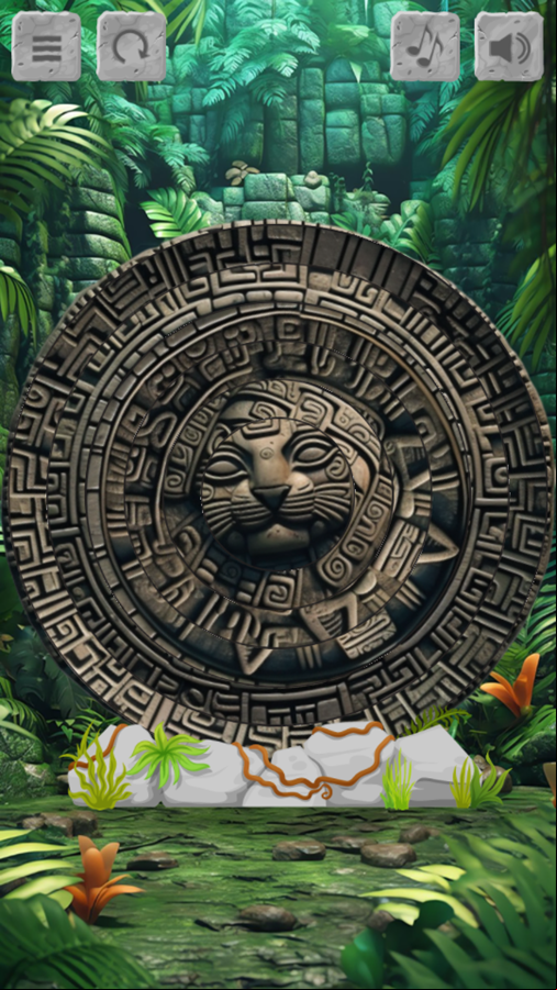 Maya Ruins Game Start Screenshot.