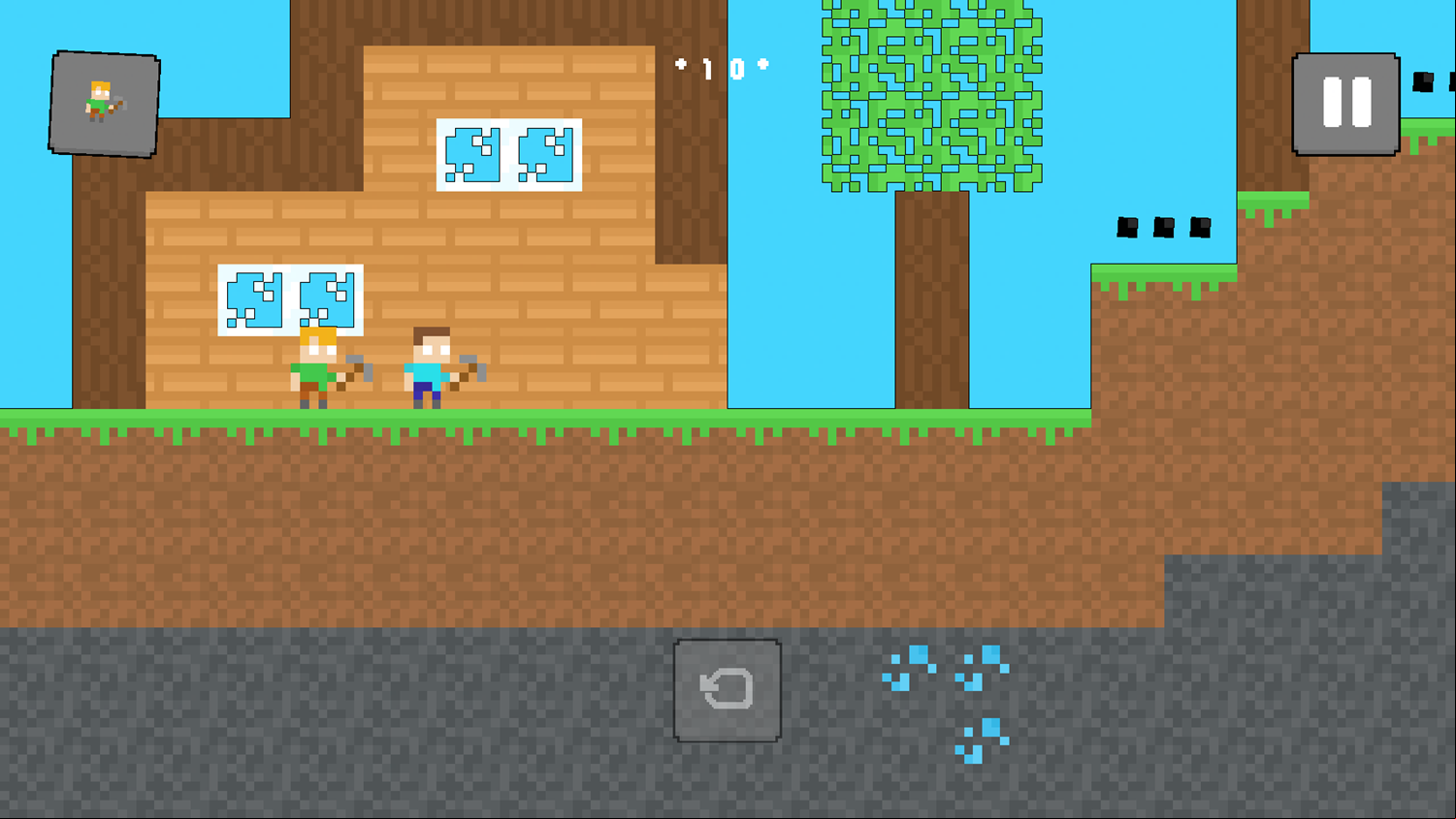 Mc8Bit Game Final Level Screenshot.