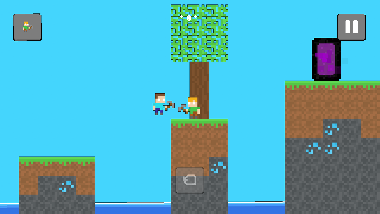Mc8Bit Game Level Challenge Screenshot.