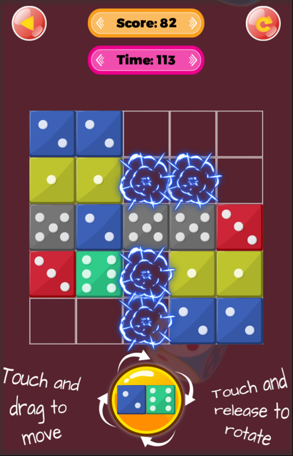 Merge Dice Game Progress Screenshot.