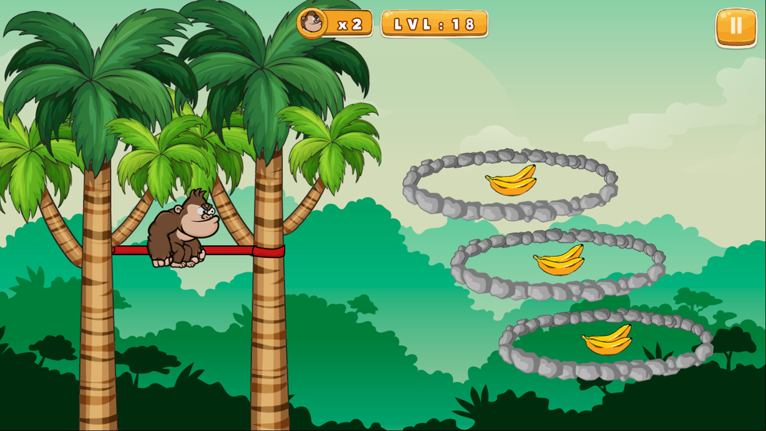 Monkey King Game Level Progress Screenshot.
