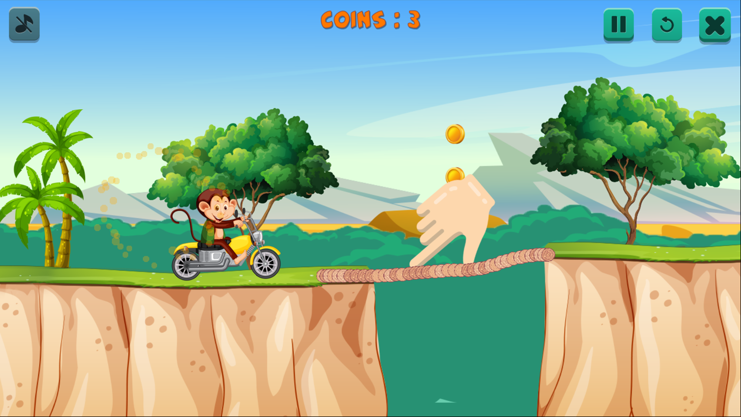 Monkey's Journey Game How To Play Screenshot.