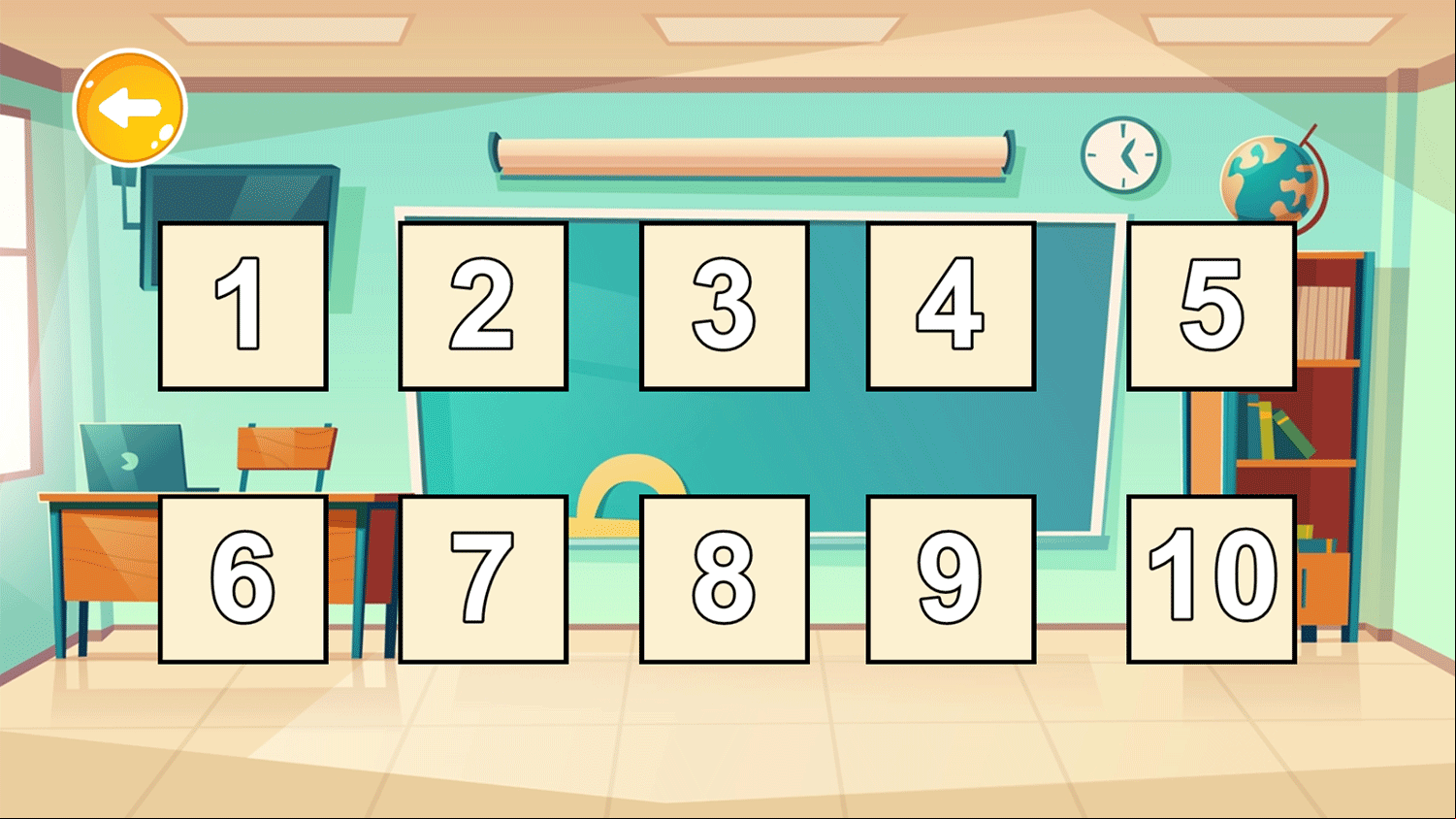 Multiplication Table Level Select Screenshot.