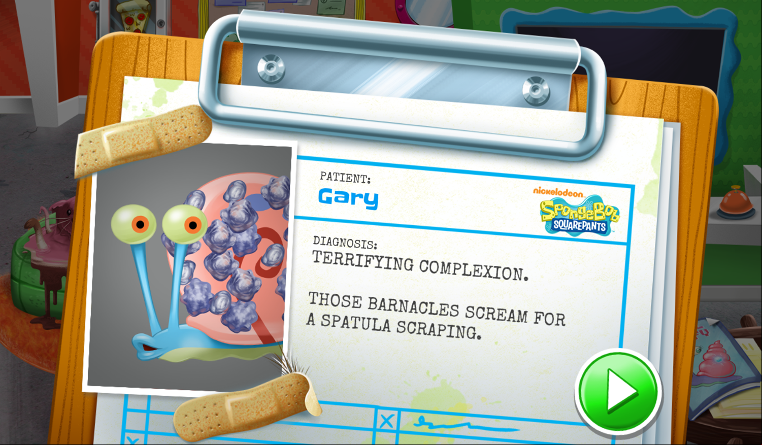Nick Pet Vet Treat Gary Screenshot.