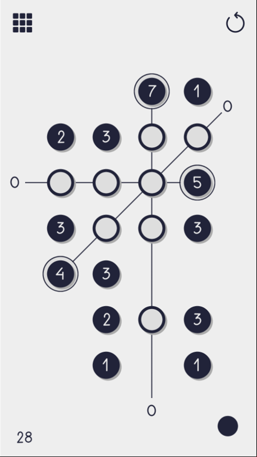 Num Dot Game Final Level Screenshot.