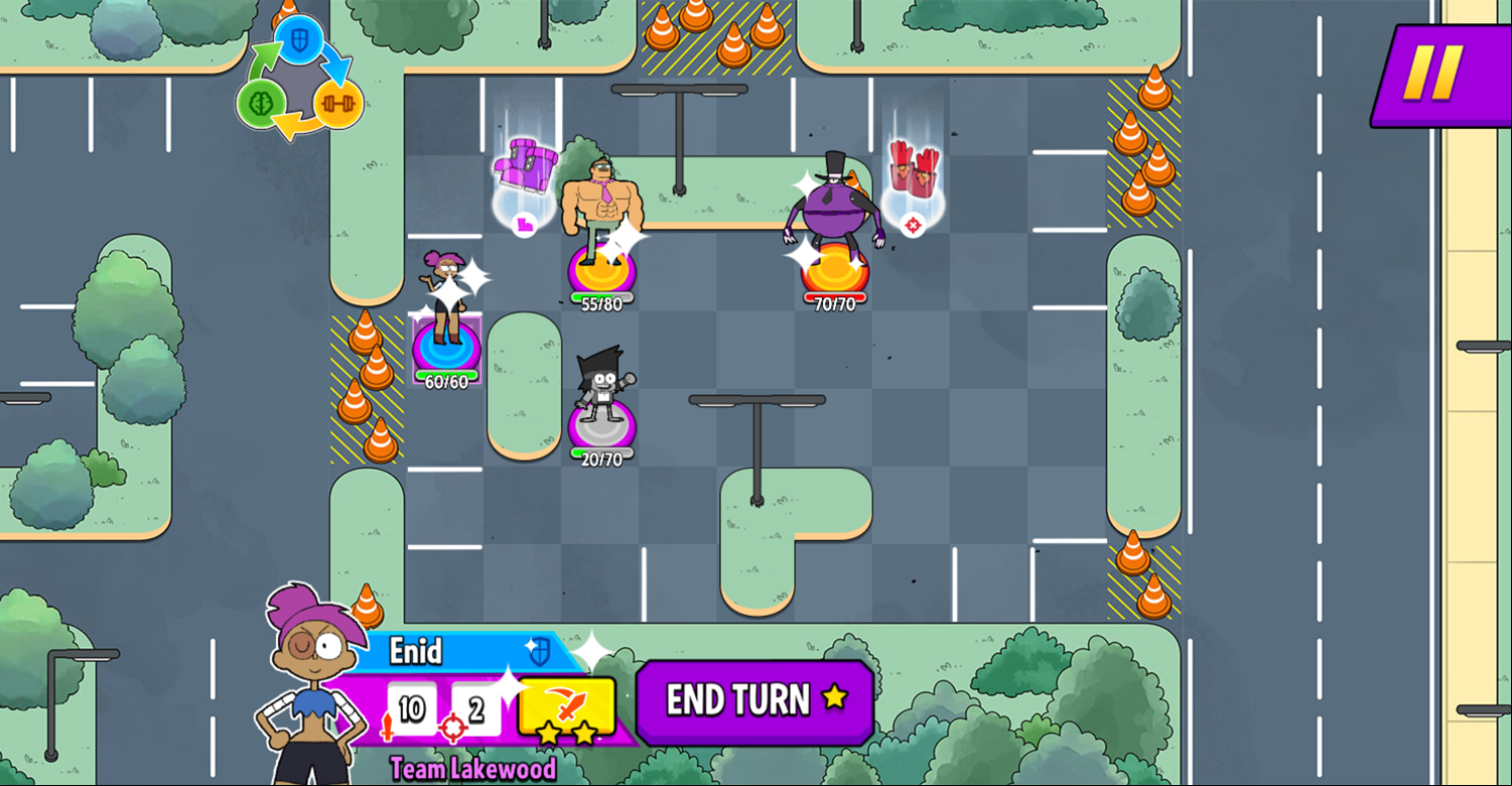OK K.O. Let's Be Heroes Parking Lot Wars Game Screenshot.