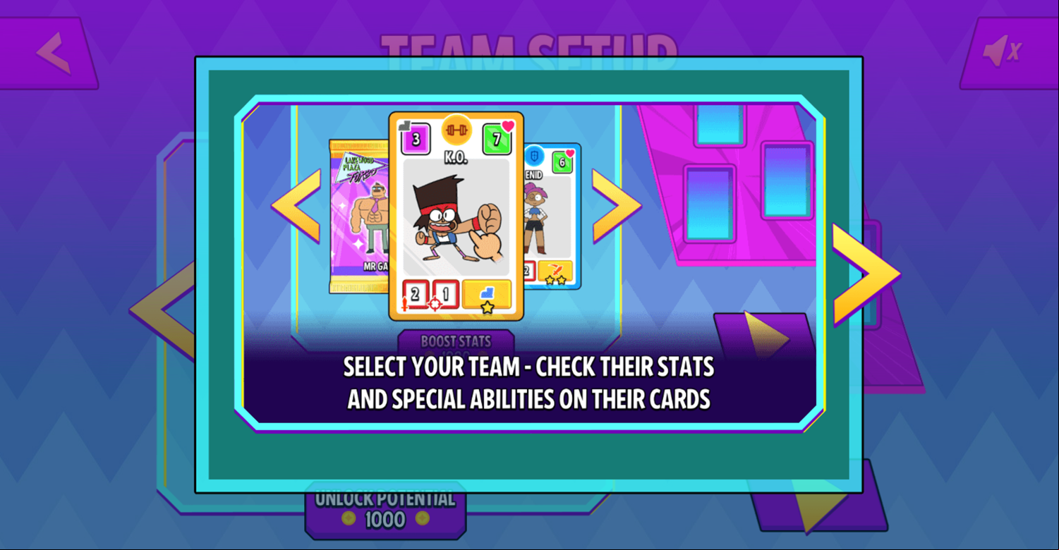 OK K.O. Let's Be Heroes Parking Lot Wars Player Card Screenshot.