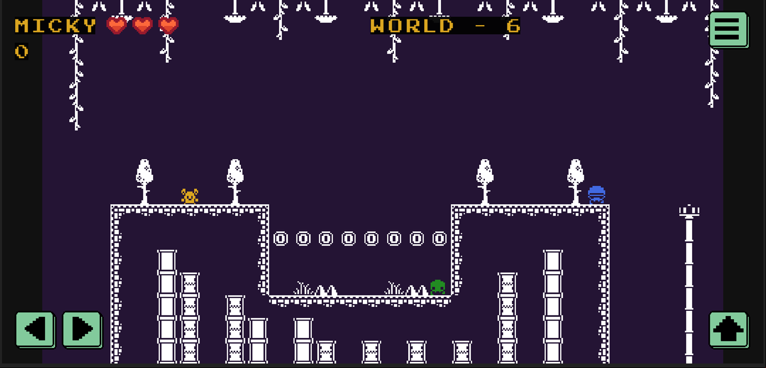One Bit Platformer Game World 6 Screenshot.