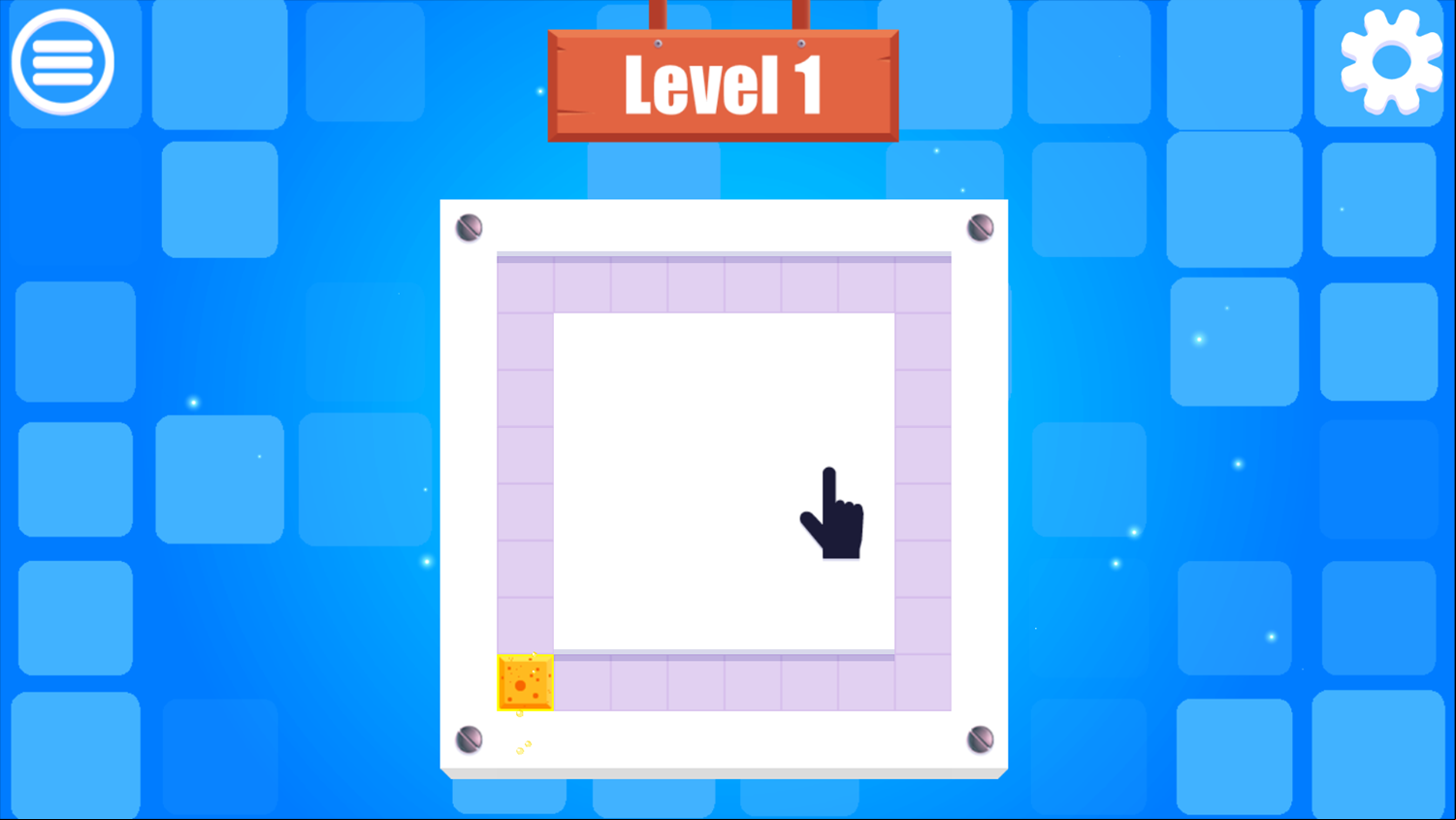 Paint Sponges Puzzle Game Level Start Screenshot.