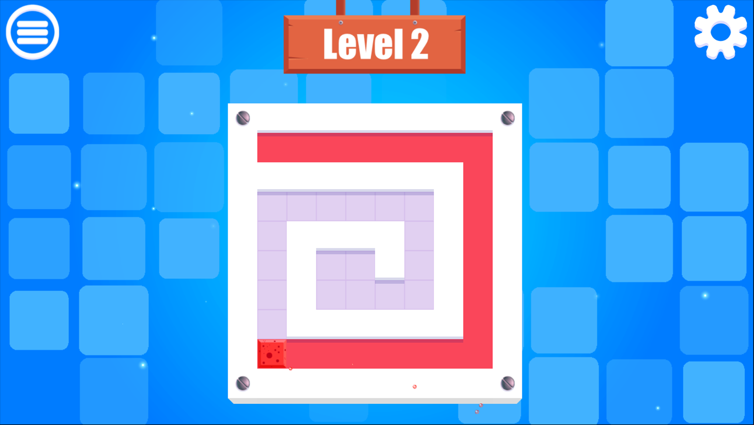 Paint Sponges Puzzle Game Next Level Screenshot.