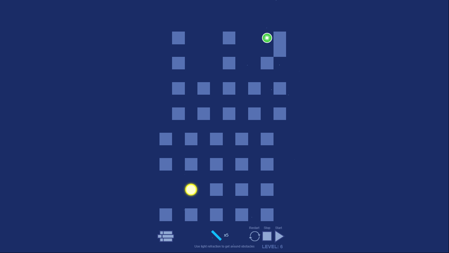 Photon Path Game Next Level Screenshot.