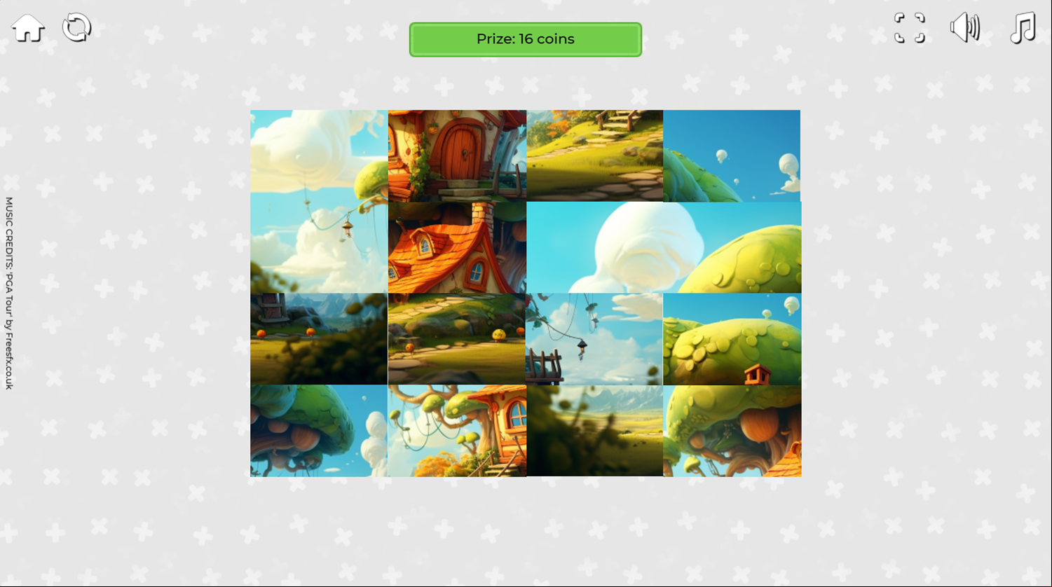 Picture Swap Game Level Start Screenshot.