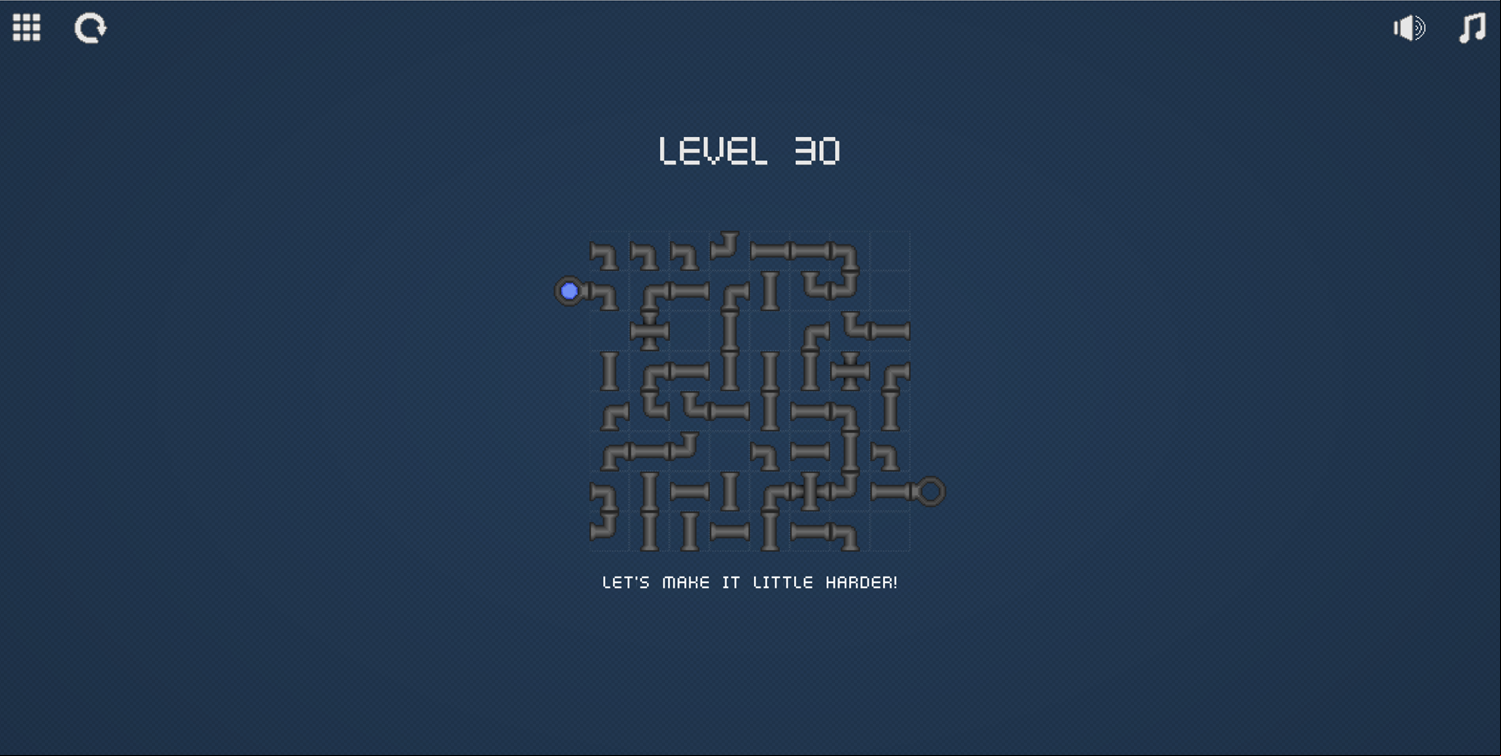 Pixel Pipes Gameplay Screenshot.