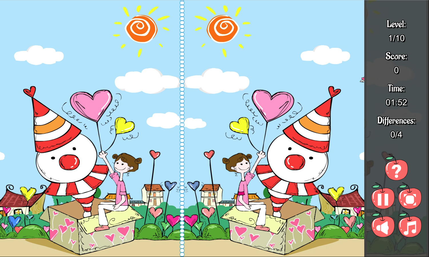 Playground Differences Game Screenshot.