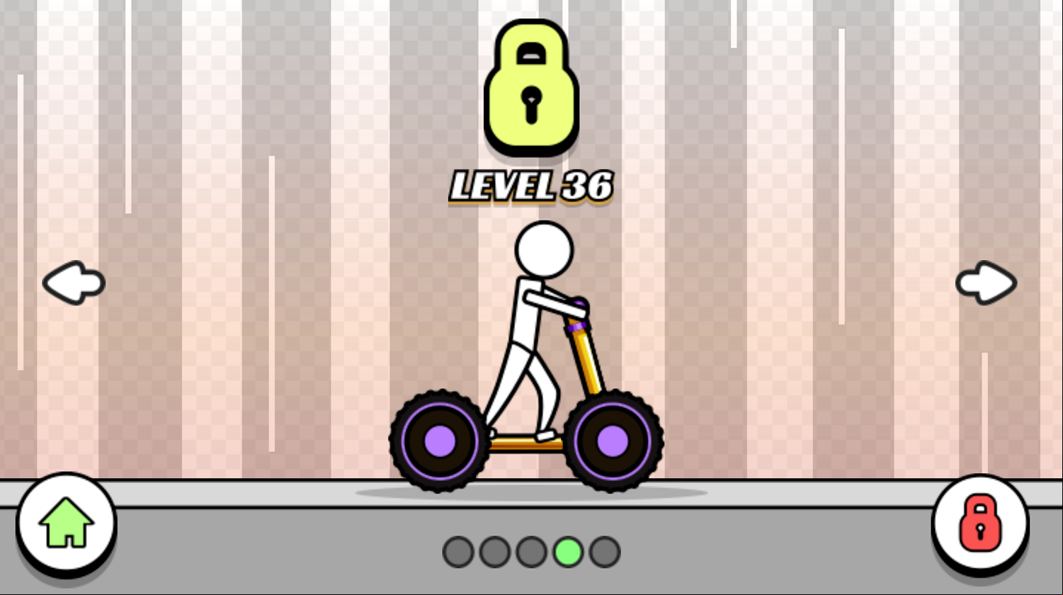 Pocket Racing Game Vehicle Select Screen Scooter Screenshot.