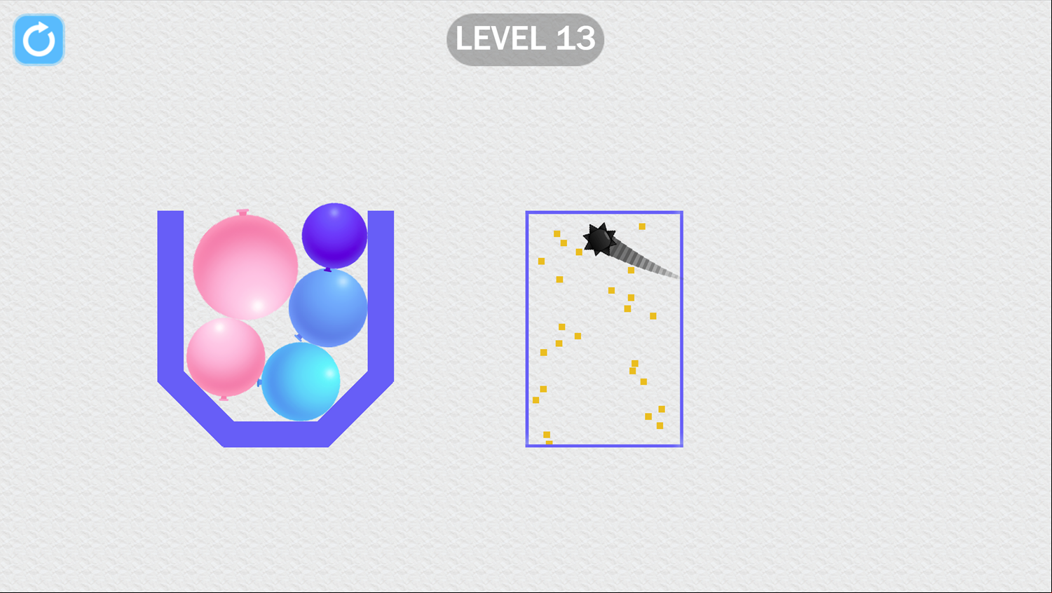 Pop the Balloons Game Hot Air Box Screenshot.