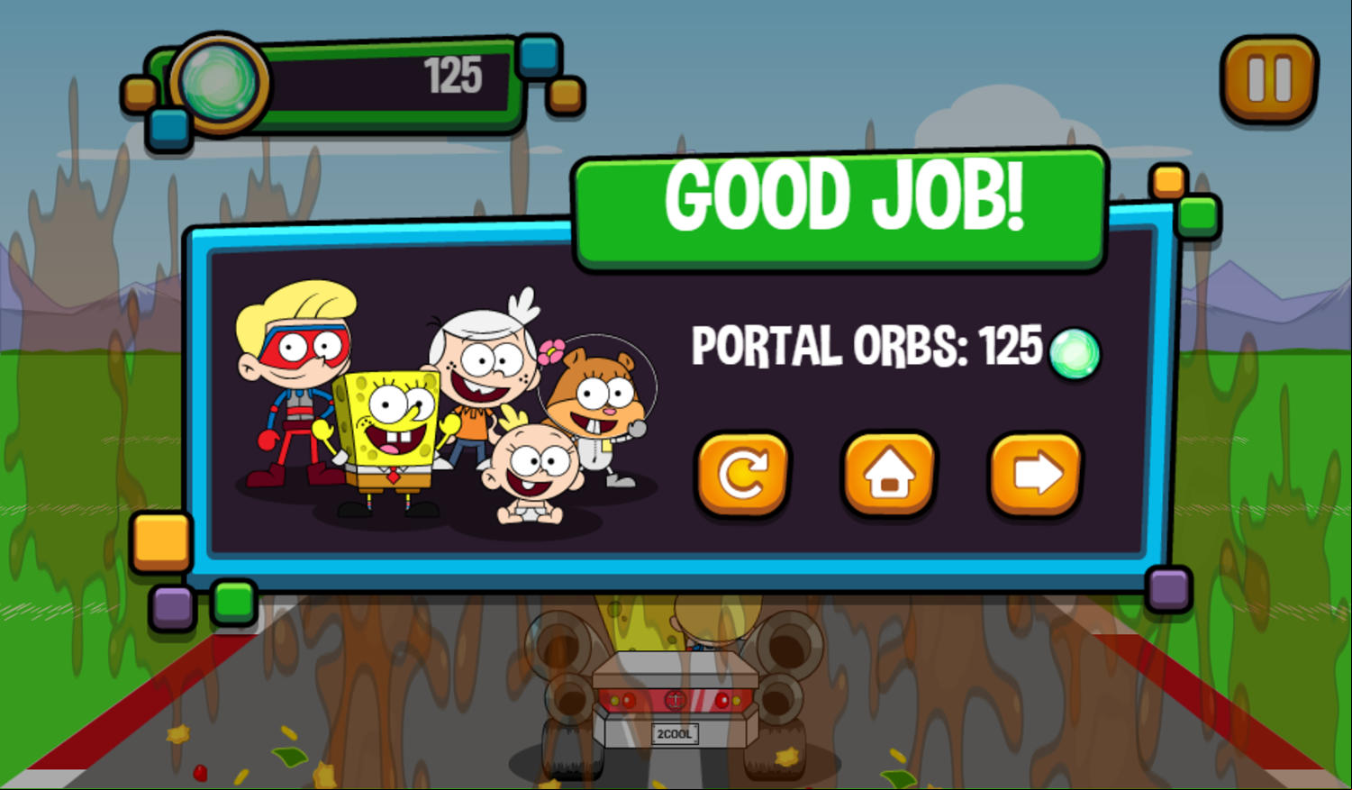 Portal Chase Game Taco Dodge Complete Screenshot.