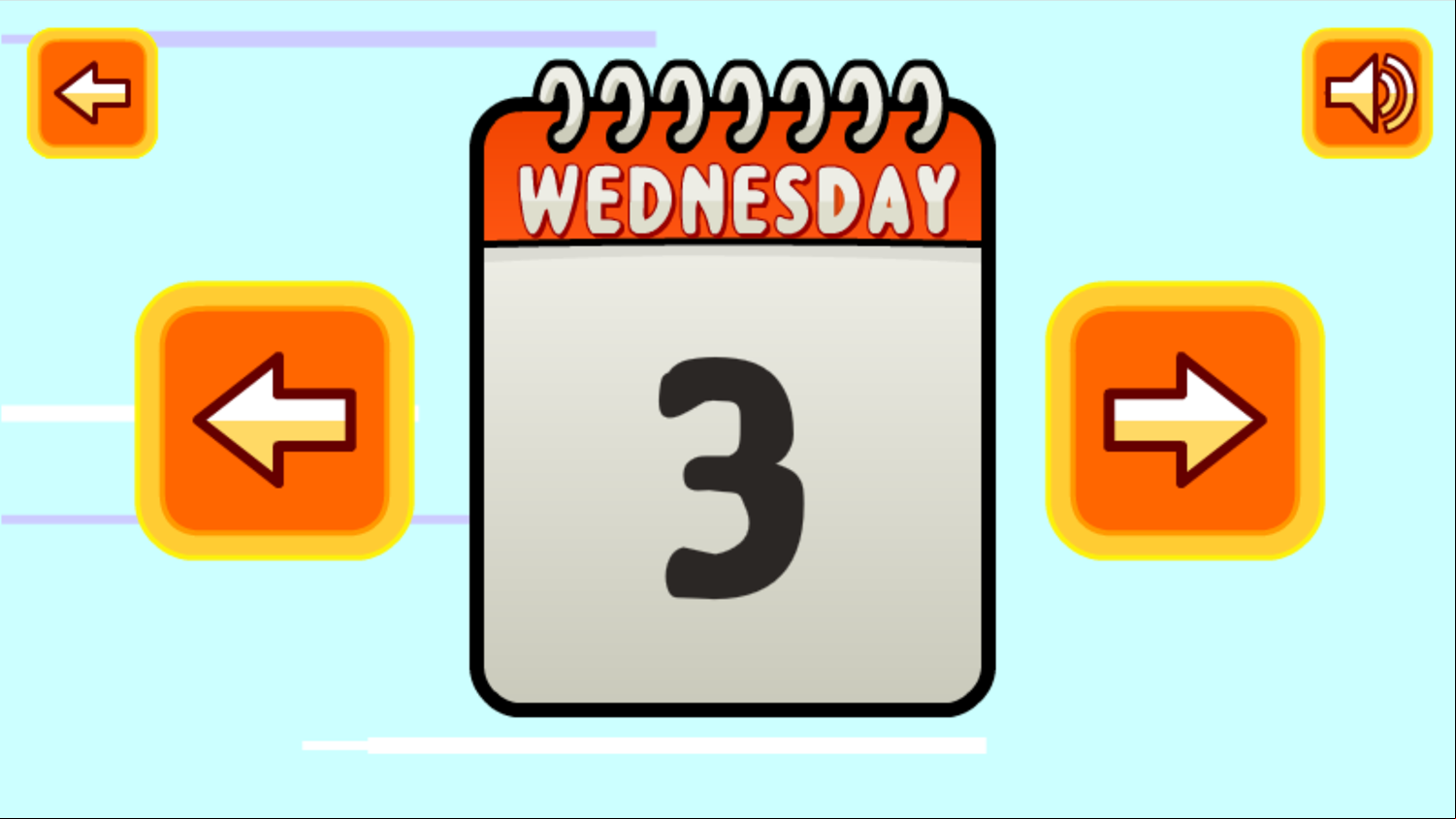 Powerpuff Unordinary Week Level Select Day of Week Screenshot.