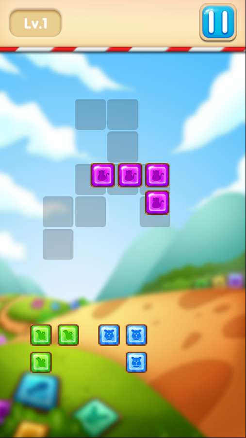 Puzzle Block Game Play Screenshot.