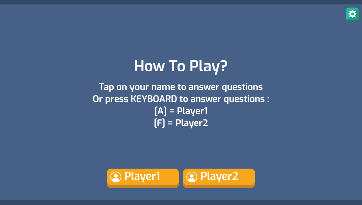 Quiz Game Vs Game How To Play Screenshot.