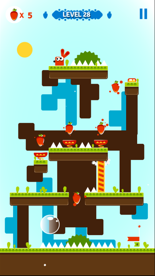 Rabbit and Carrot Game Screenshot.