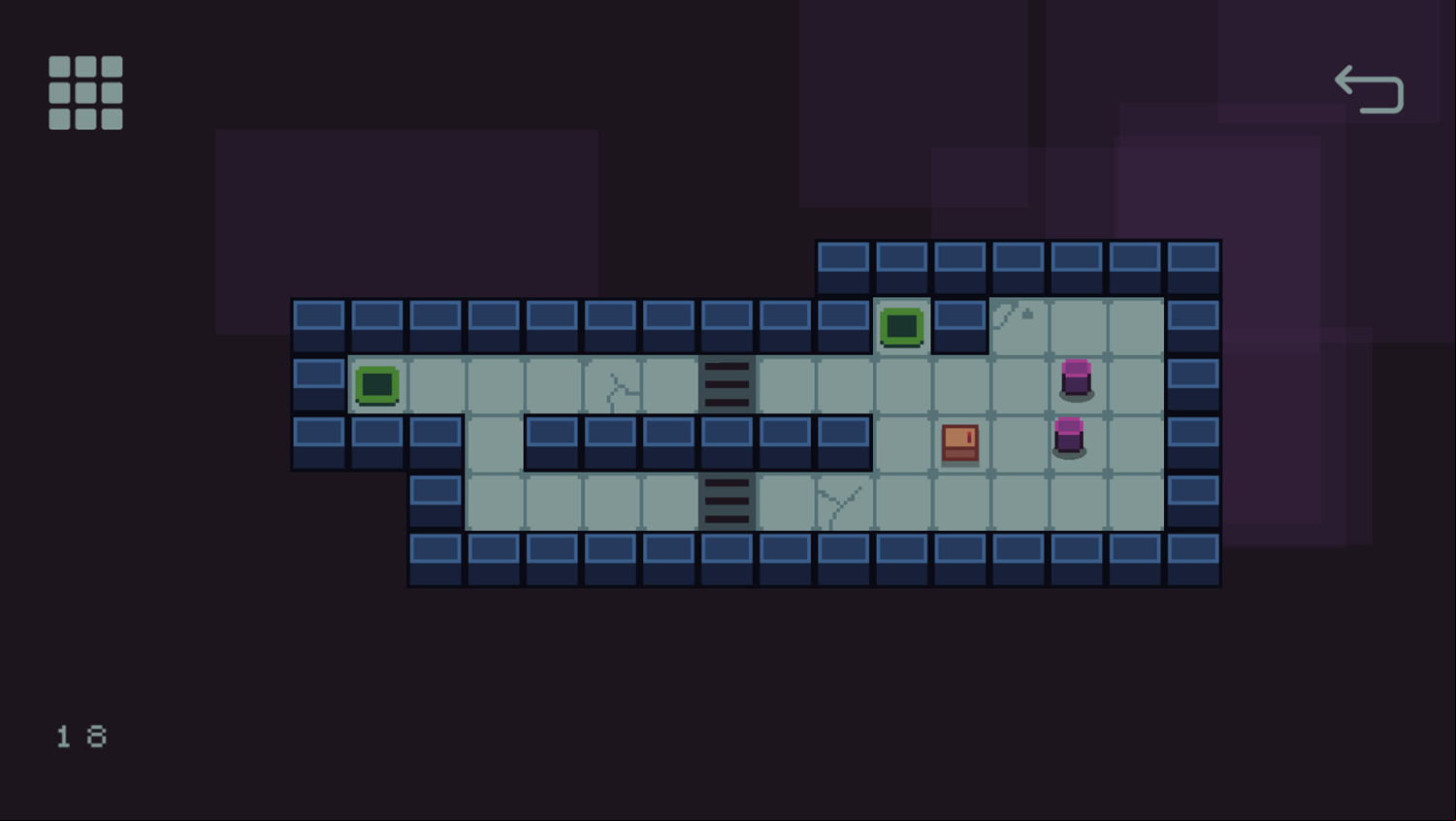 Robox Game Level With Floor Vents Screenshot.