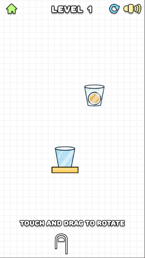 Rotated Cups Game How to Play Screen Screenshot.