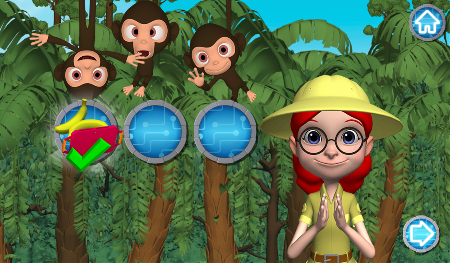 Rusty Rivets Jungle Rescue Game Level Complete Screenshot.