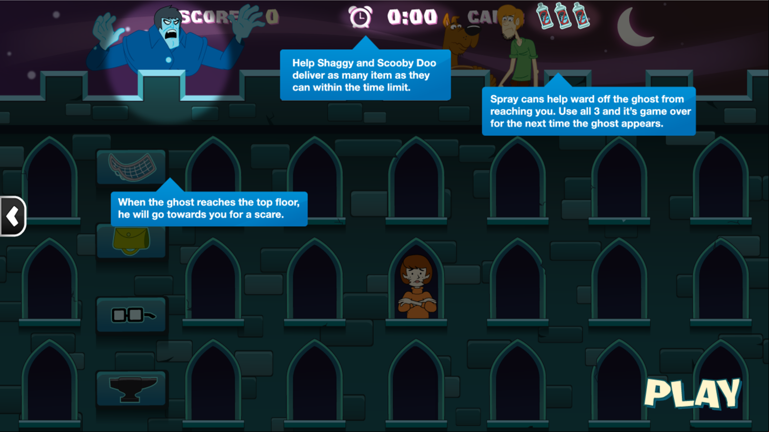 Scooby Doo Castle Hassle Fight the Ghost Screenshot.