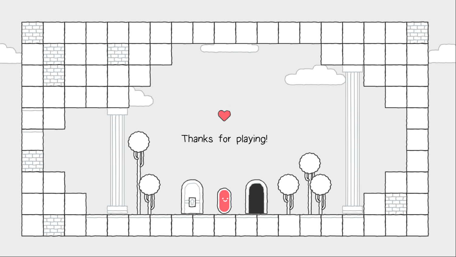 Scribble World Platform Puzzle Game Beat Screen Screenshot.