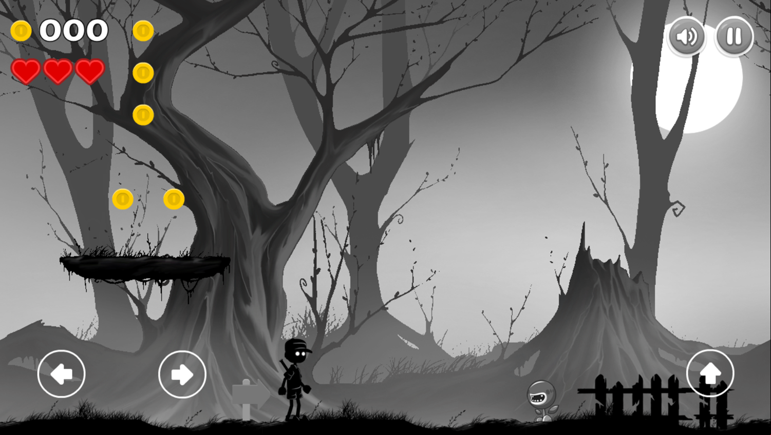Shadow Boy Adventures Game Start Screenshot.