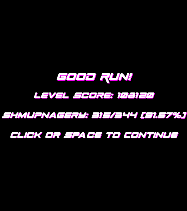 Sky Warrior Game Over Screen Screenshot.